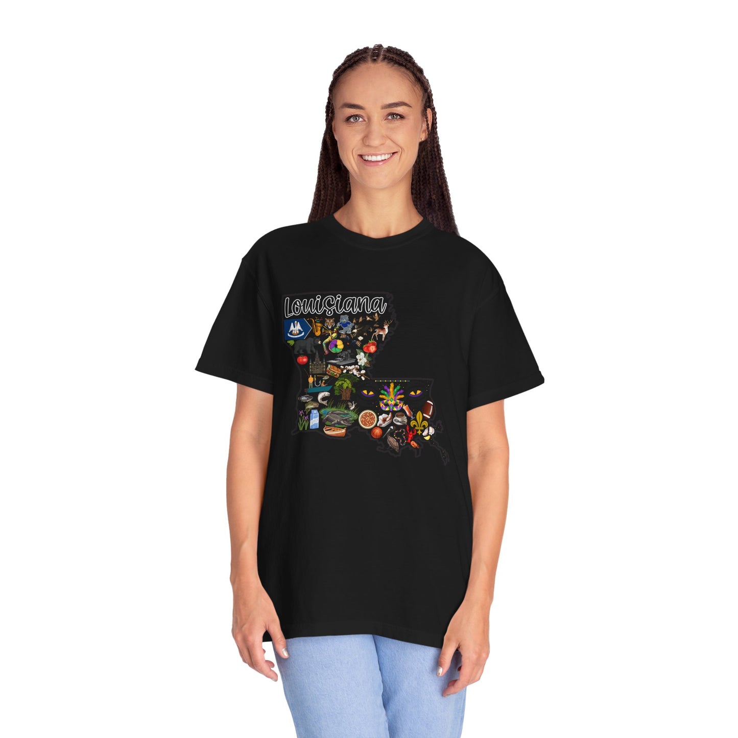 Beautiful State of Louisiana - Comfort Colors Shirt