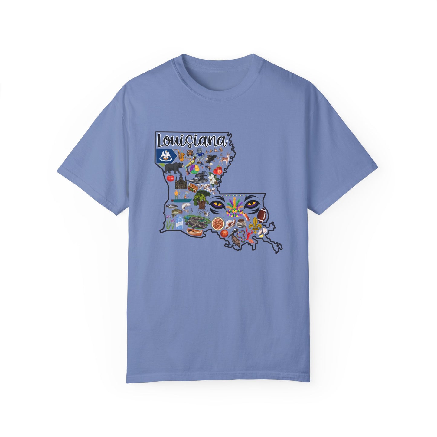 Beautiful State of Louisiana - Comfort Colors Shirt