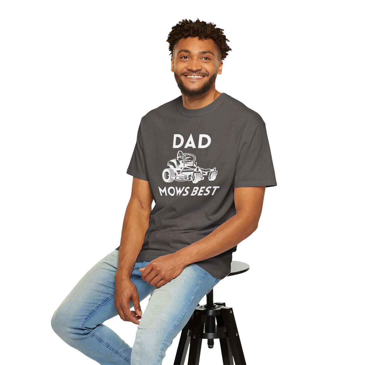 Dad Mows Best - Comfort Colors Shirt