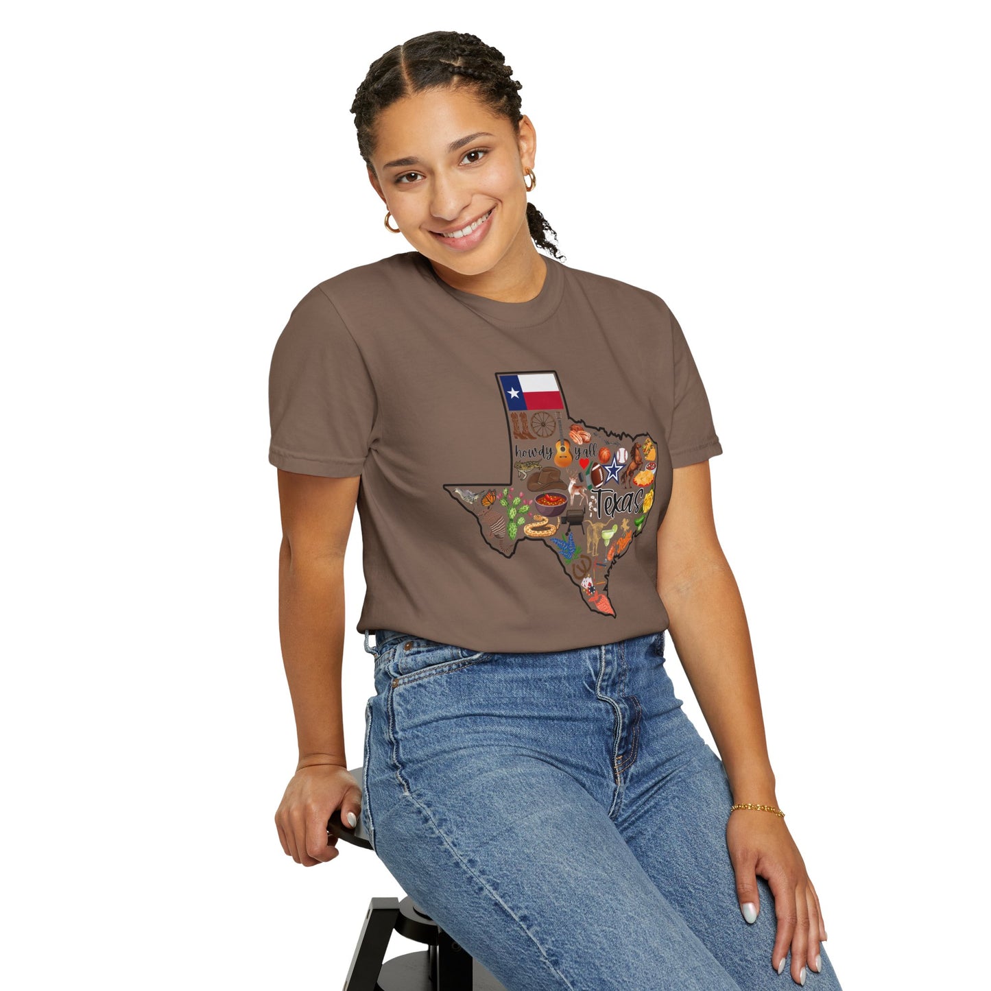 Beautiful State of Texas - Comfort Colors Shirt