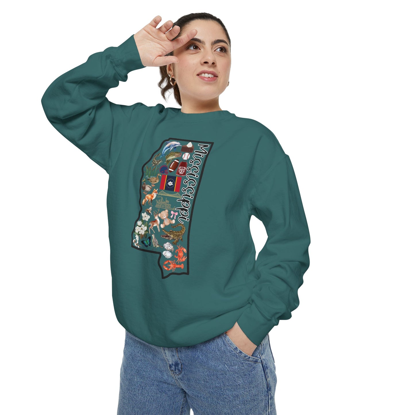 Beautiful State of Mississippi - Comfort Colors Sweatshirt