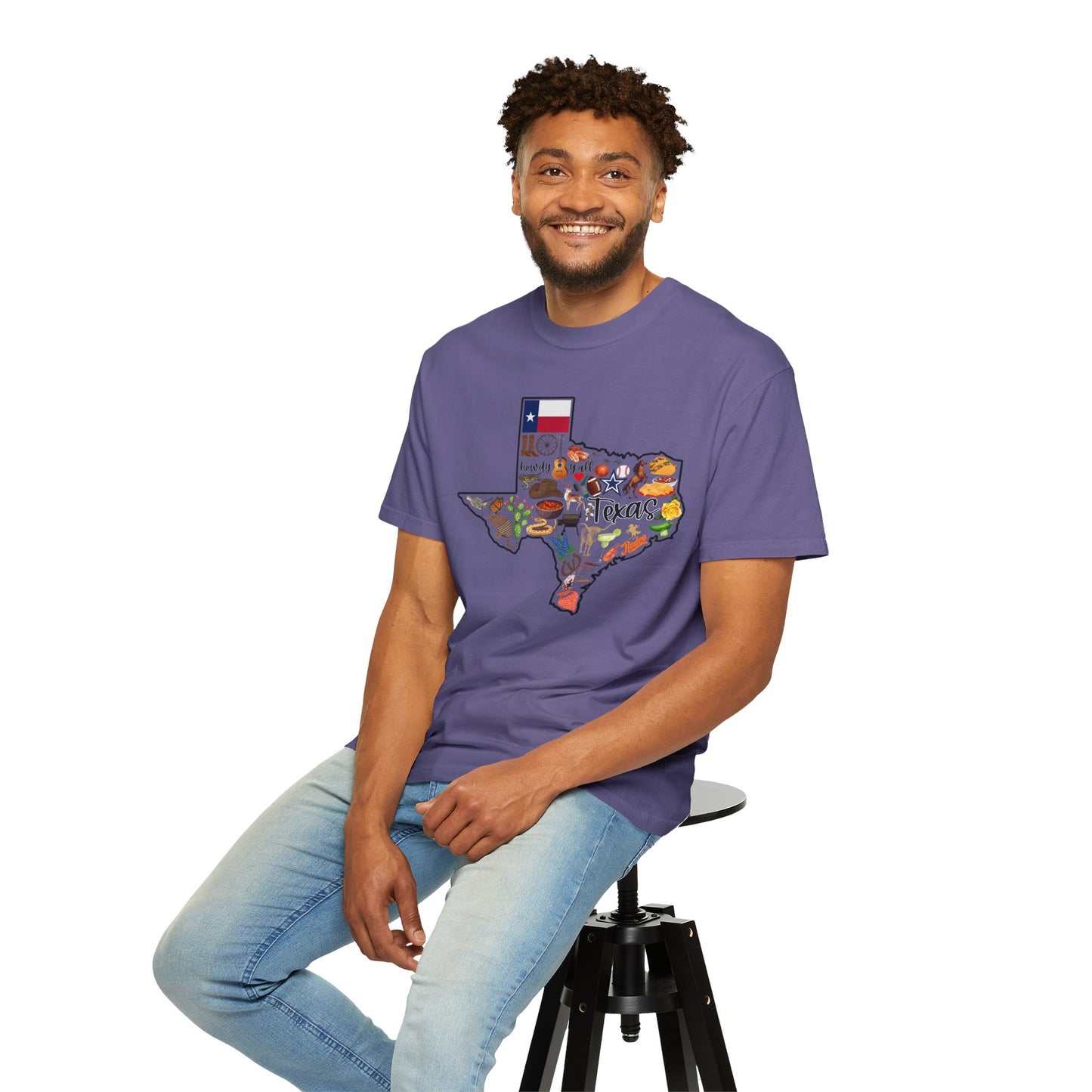 Beautiful State of Texas - Comfort Colors Shirt