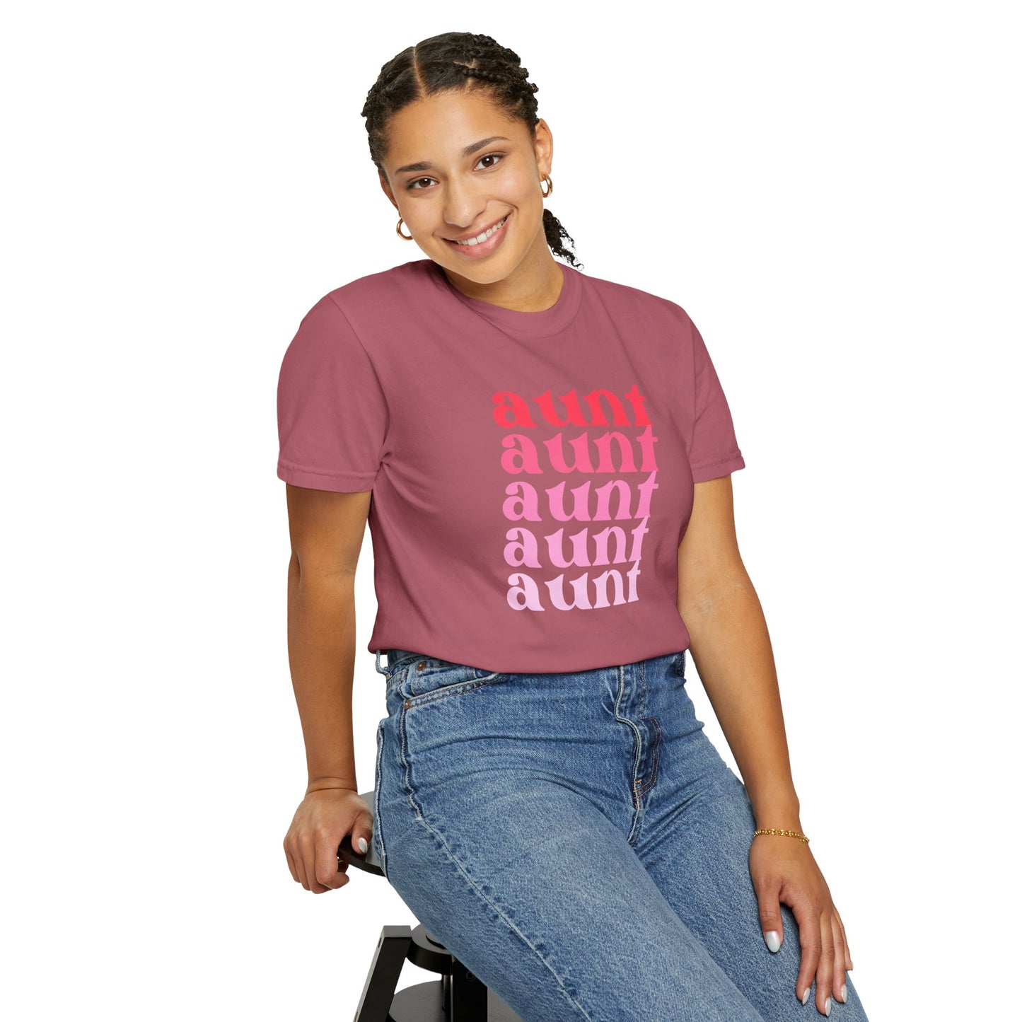 Aunt (Pink) - Comfort Colors Shirt