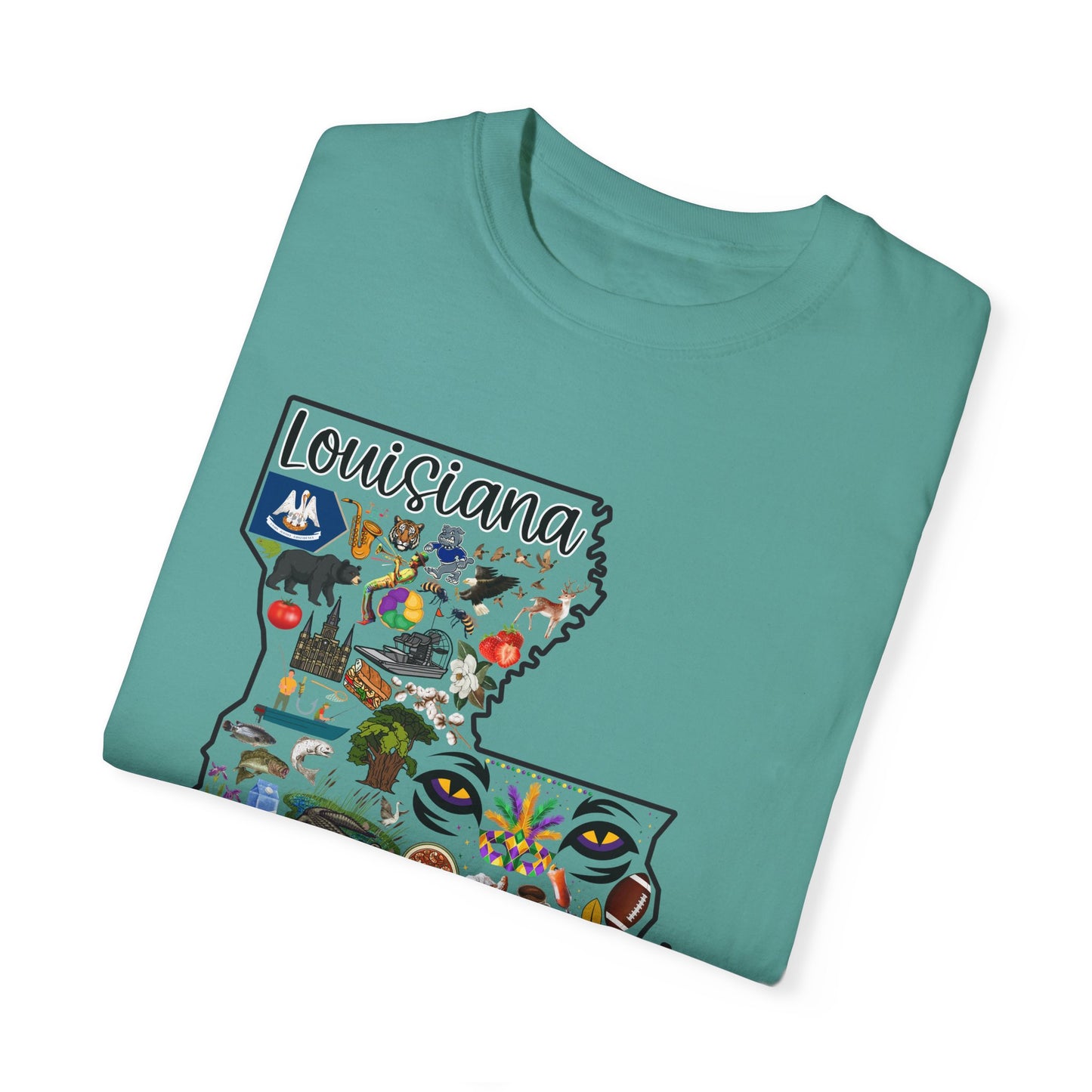 Beautiful State of Louisiana - Comfort Colors Shirt