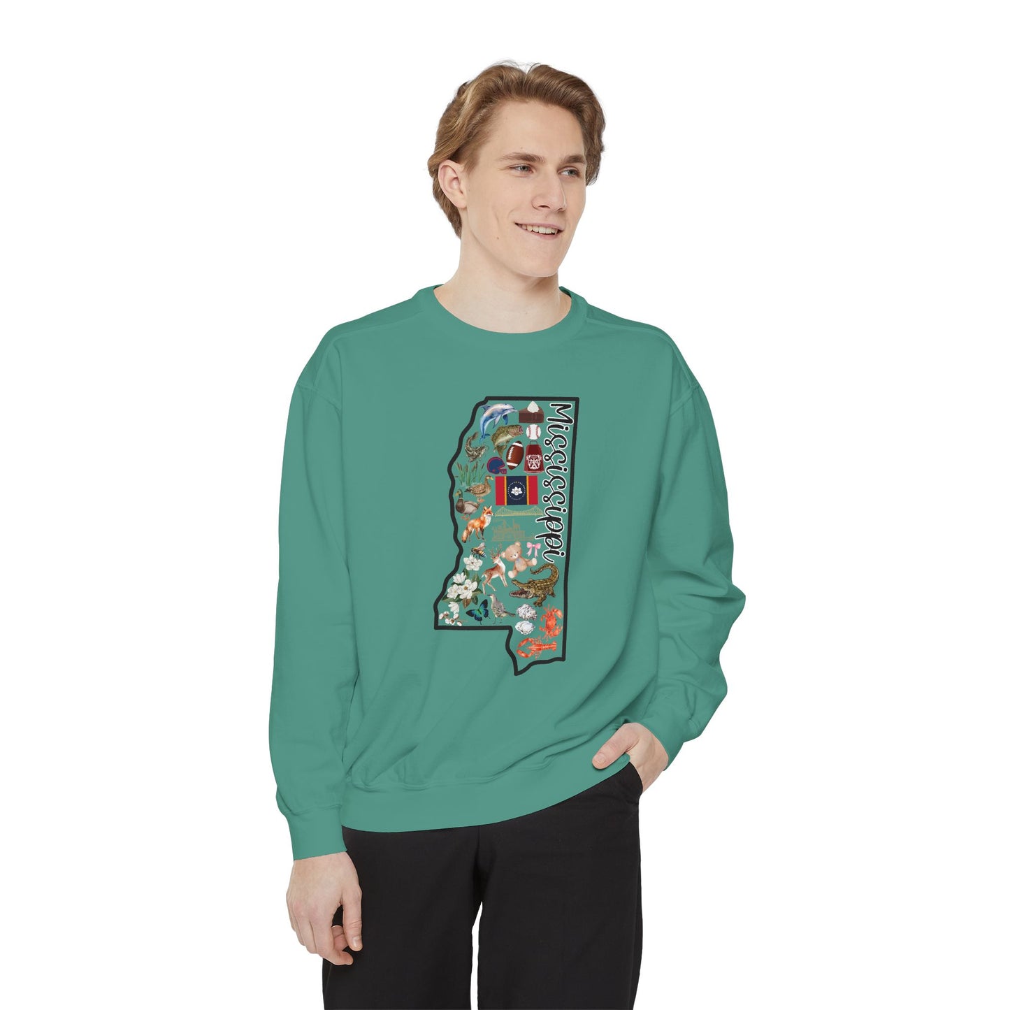 Beautiful State of Mississippi - Comfort Colors Sweatshirt