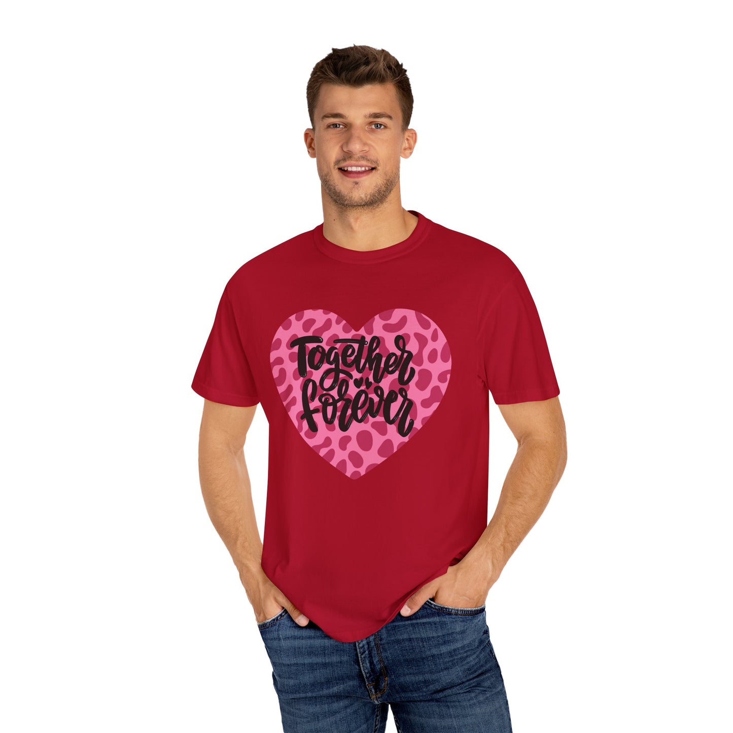 Together Forever Cheetah Heart - Comfort Colors Shirt