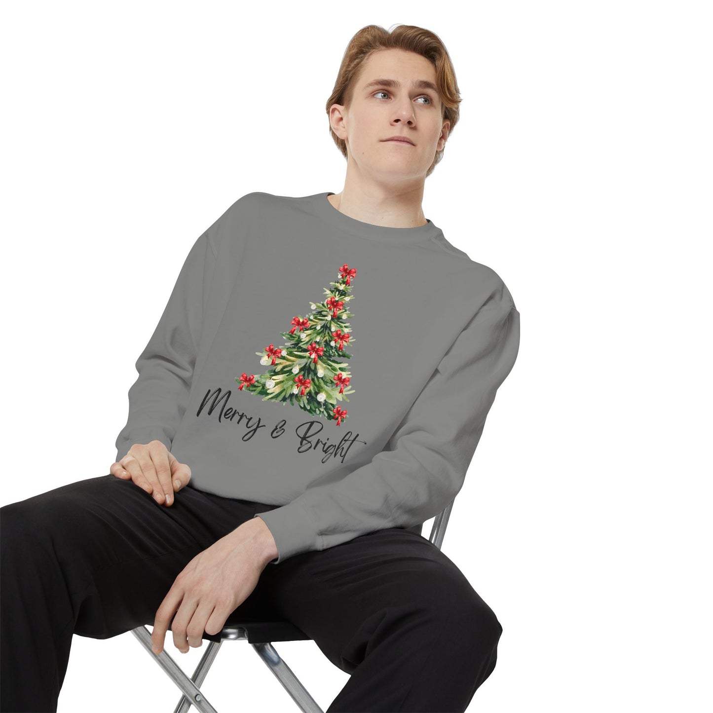 Merry & Bright - Comfort Colors Sweatshirt
