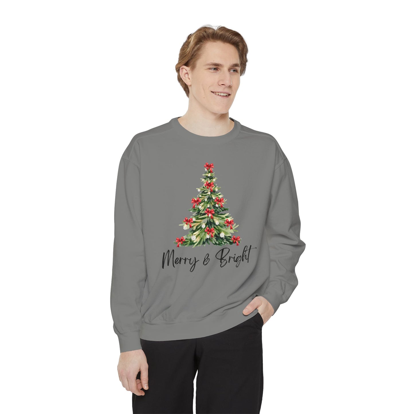 Merry & Bright - Comfort Colors Sweatshirt