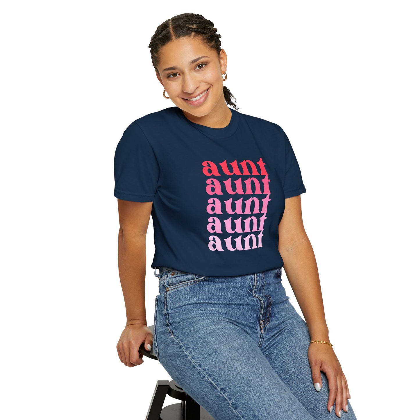 Aunt (Pink) - Comfort Colors Shirt