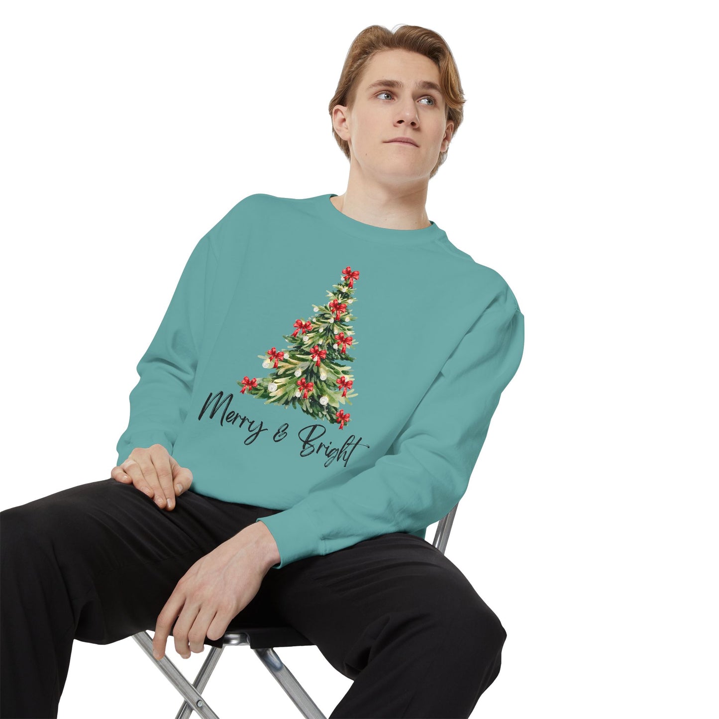 Merry & Bright - Comfort Colors Sweatshirt