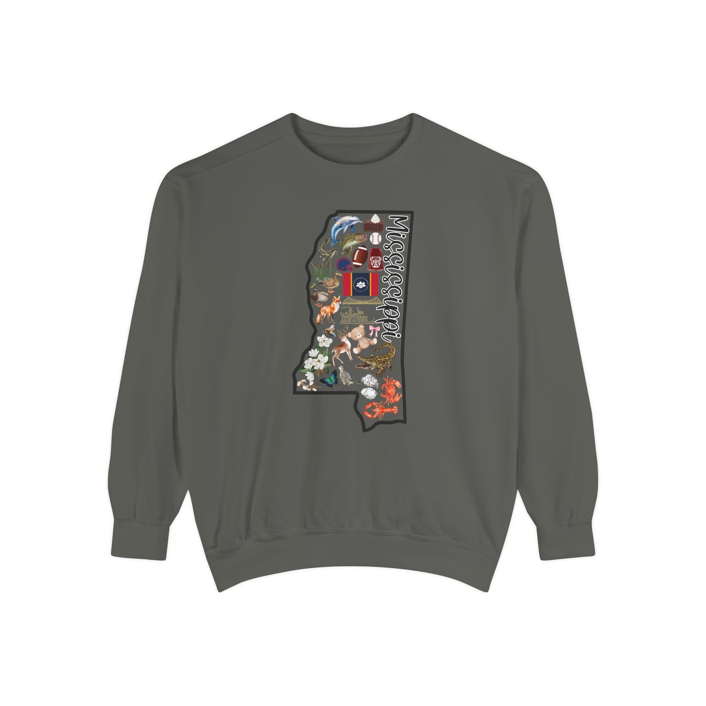 Beautiful State of Mississippi - Comfort Colors Sweatshirt