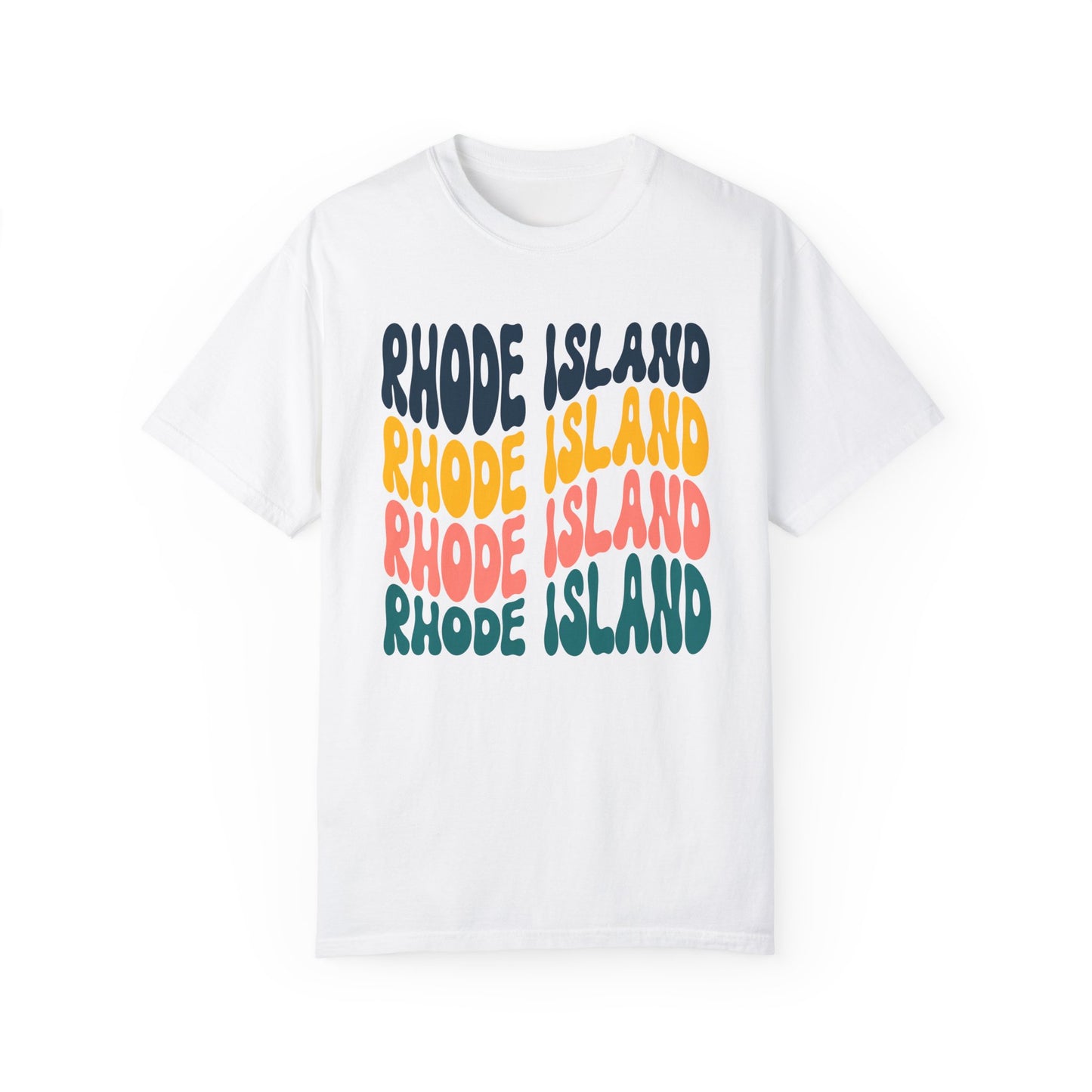 Retro Rhode Island - Comfort Colors Shirt