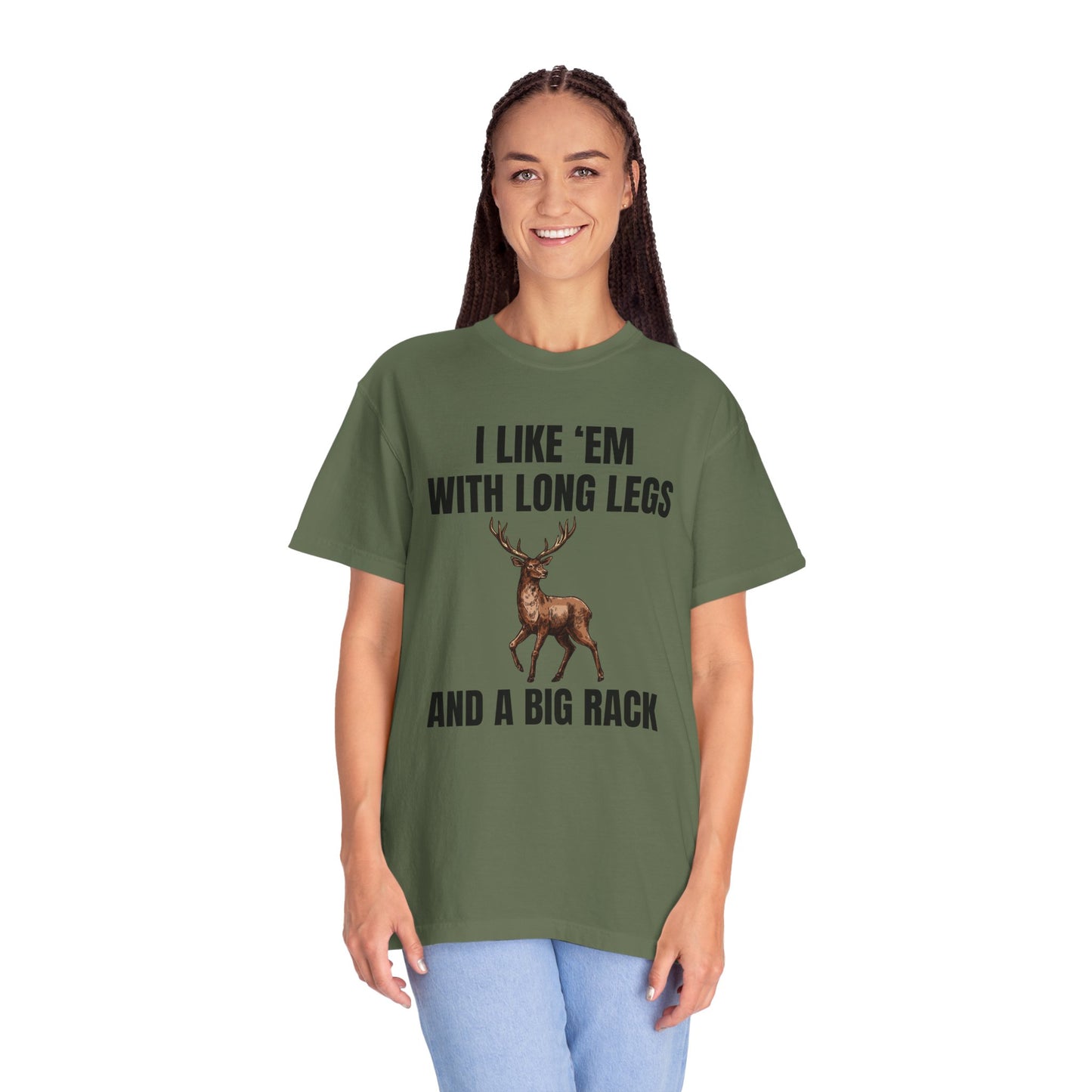 I Like 'Em With Long Legs And A Big Rack - Comfort Colors Shirt