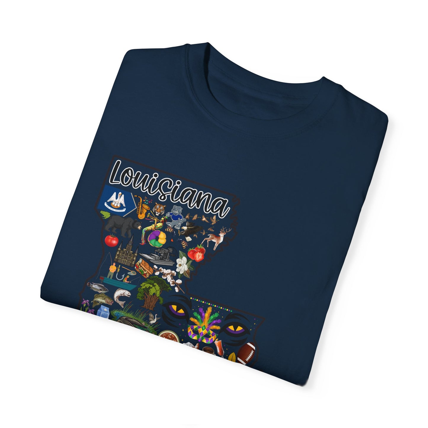 Beautiful State of Louisiana - Comfort Colors Shirt
