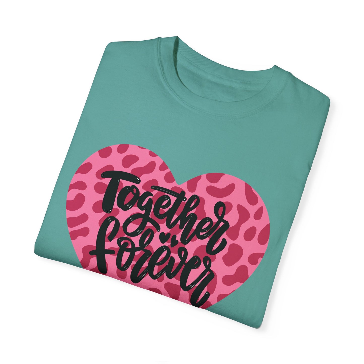 Together Forever Cheetah Heart - Comfort Colors Shirt