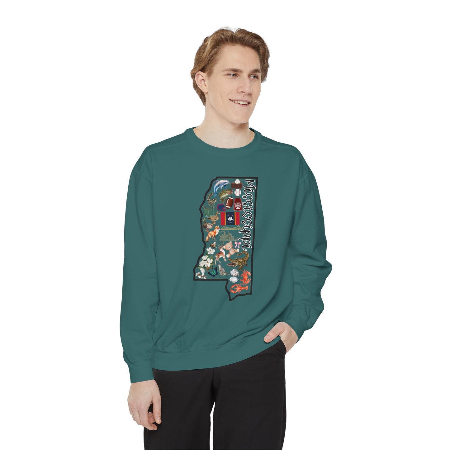Beautiful State of Mississippi - Comfort Colors Sweatshirt