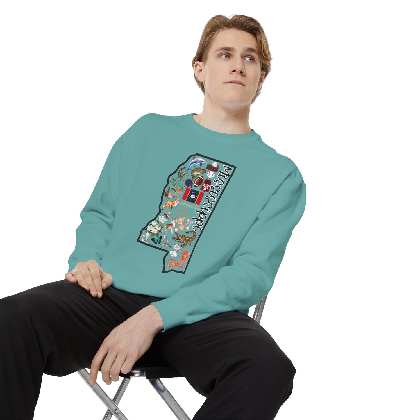 Beautiful State of Mississippi - Comfort Colors Sweatshirt