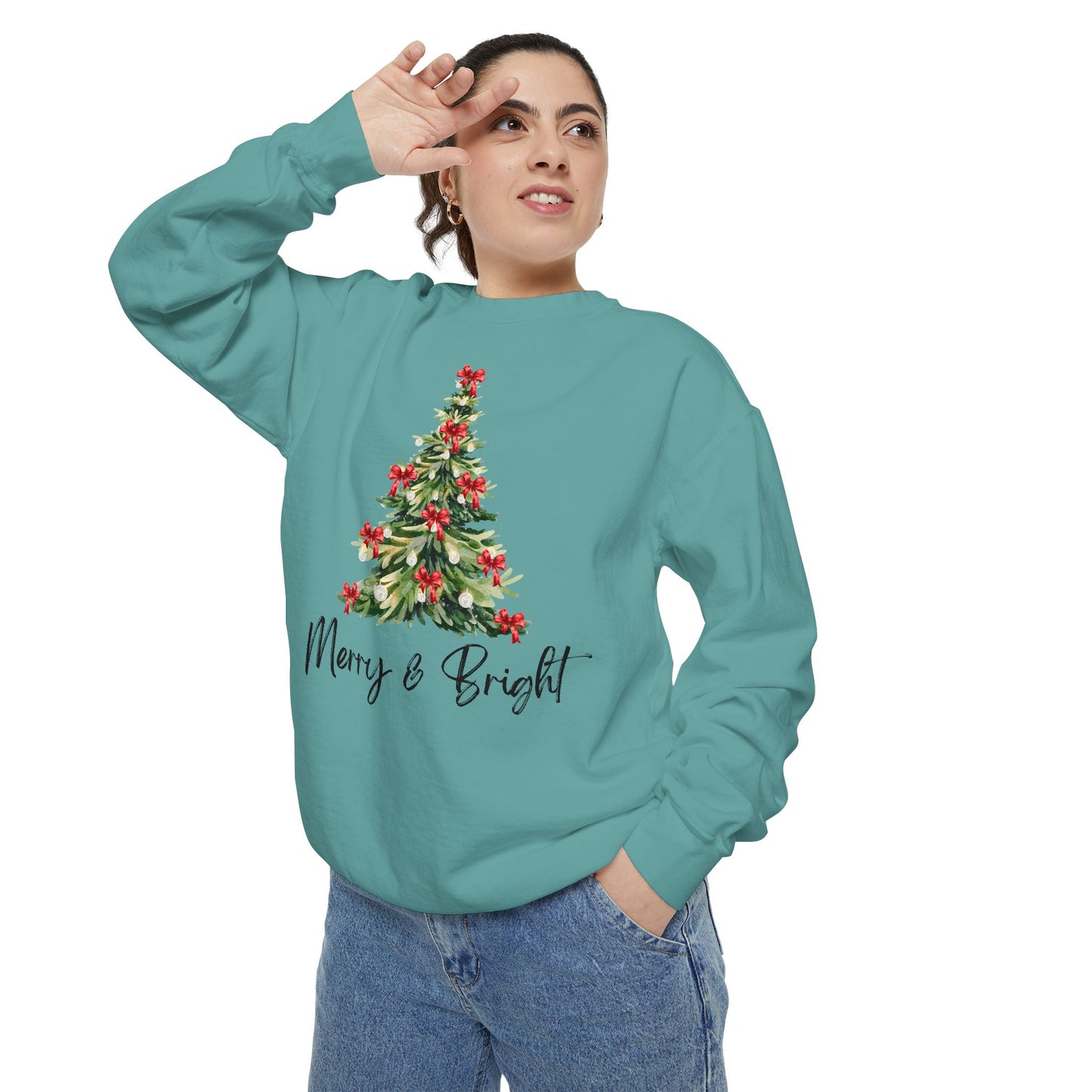 Merry & Bright - Comfort Colors Sweatshirt
