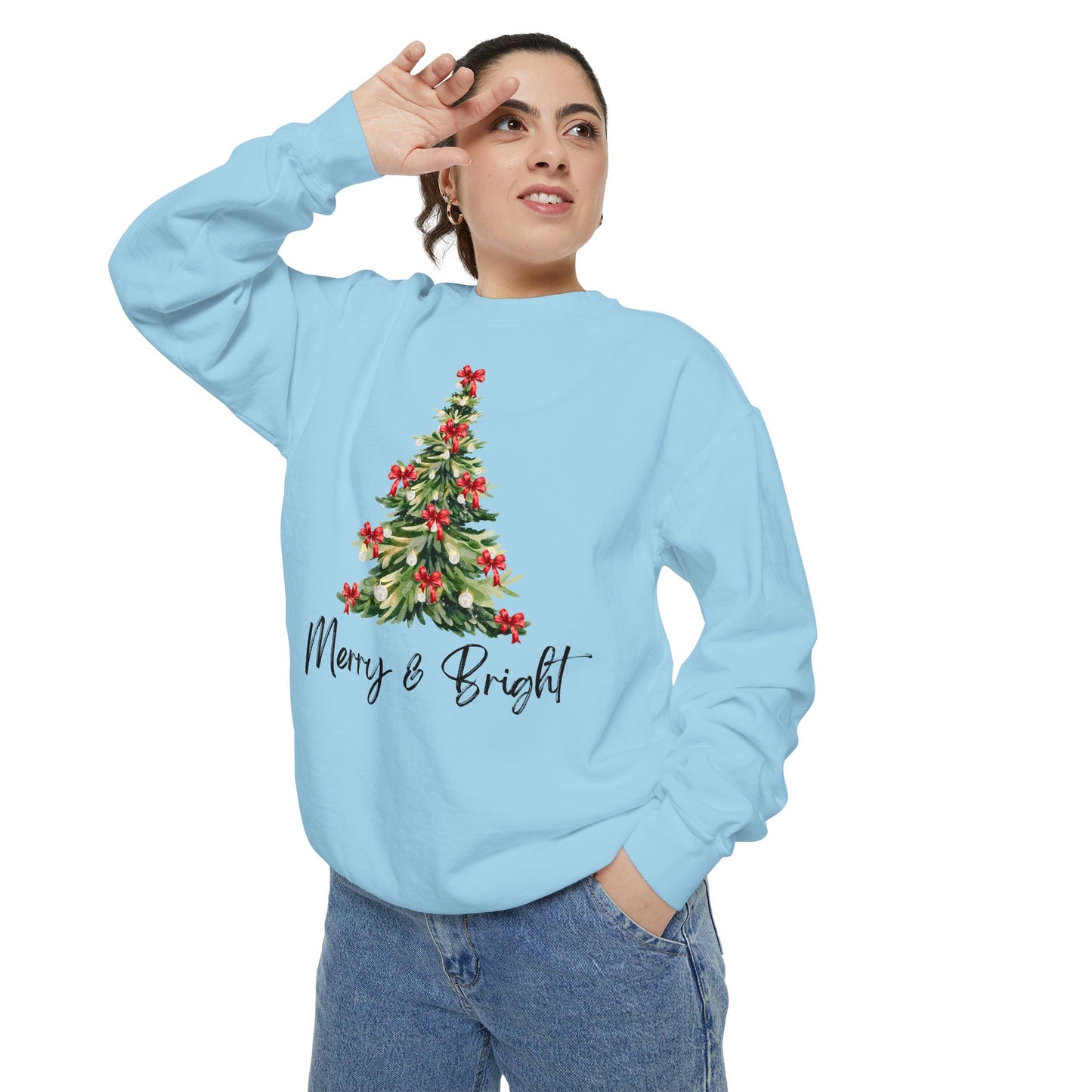 Merry & Bright - Comfort Colors Sweatshirt