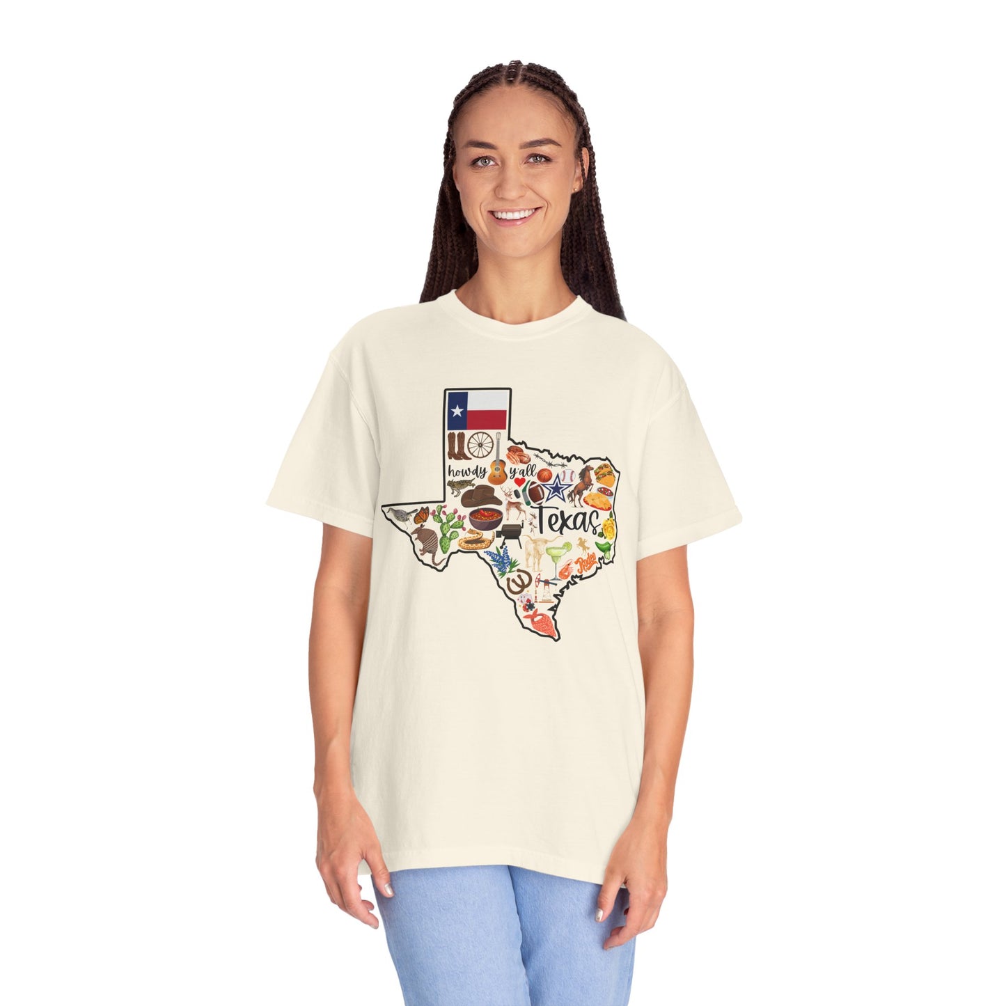 Beautiful State of Texas - Comfort Colors Shirt