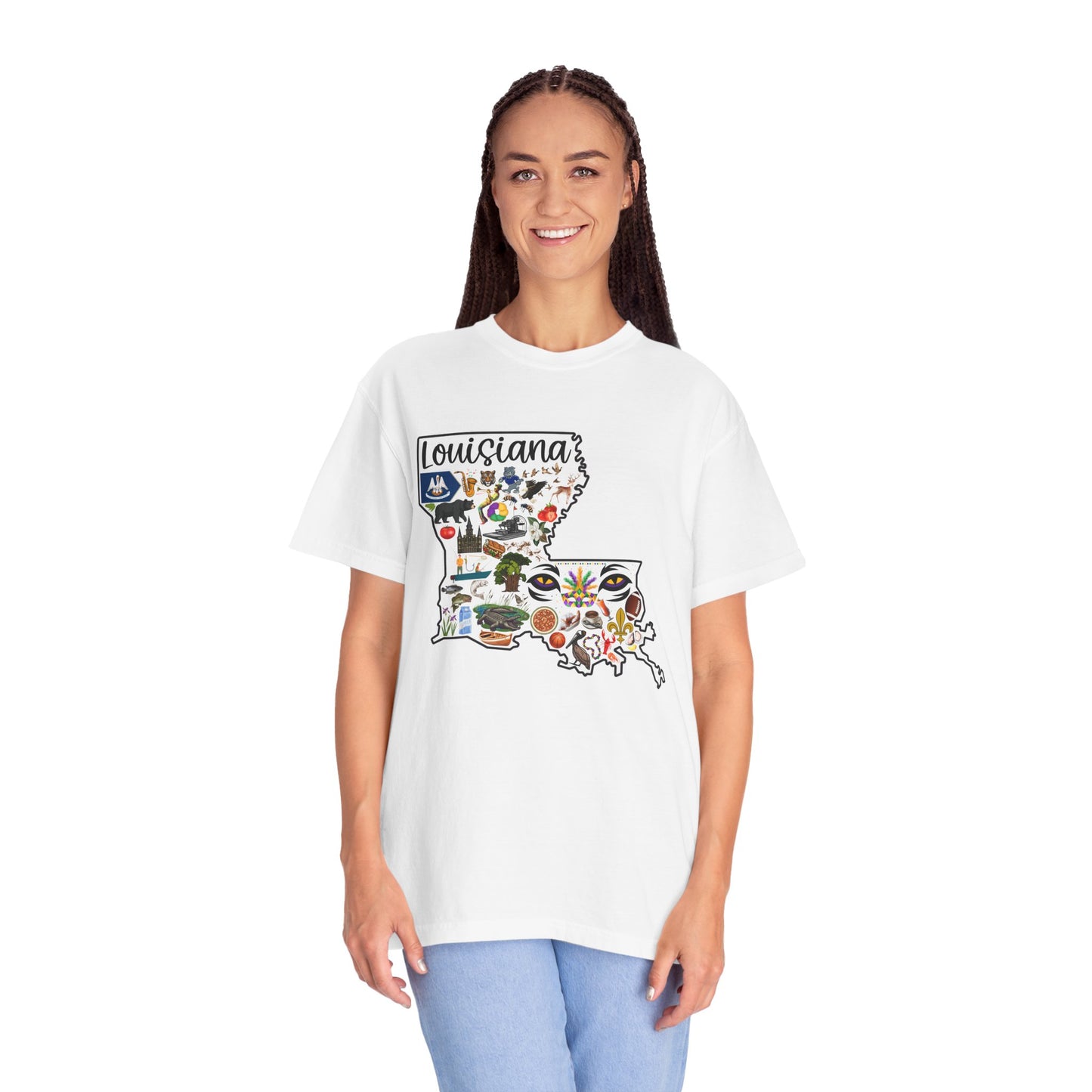 Beautiful State of Louisiana - Comfort Colors Shirt