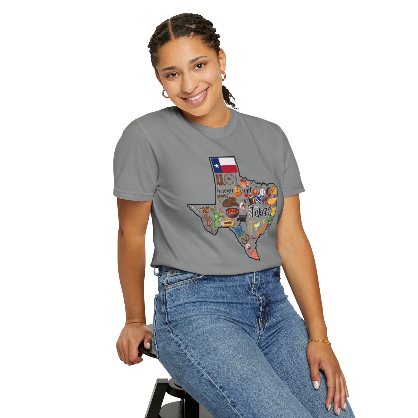 Beautiful State of Texas - Comfort Colors Shirt