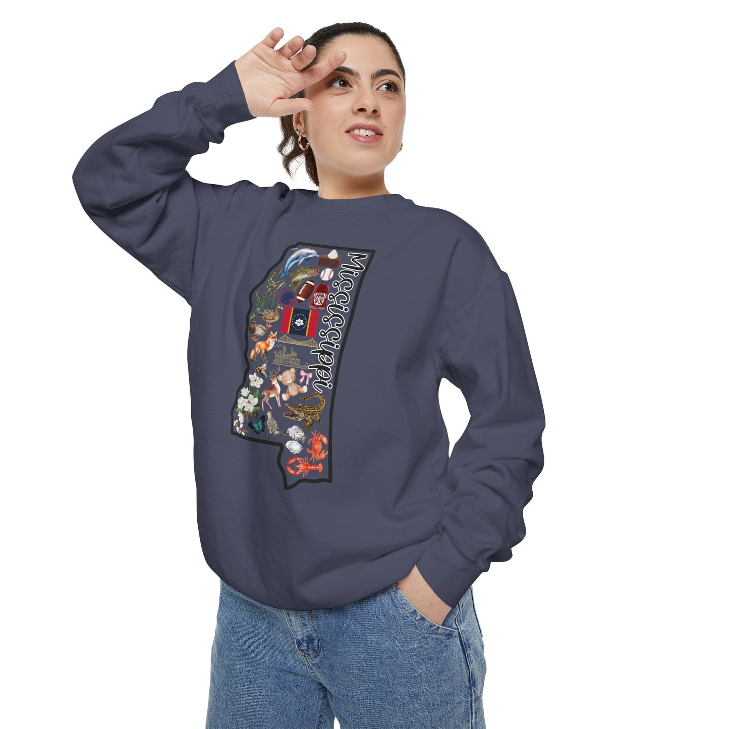 Beautiful State of Mississippi - Comfort Colors Sweatshirt