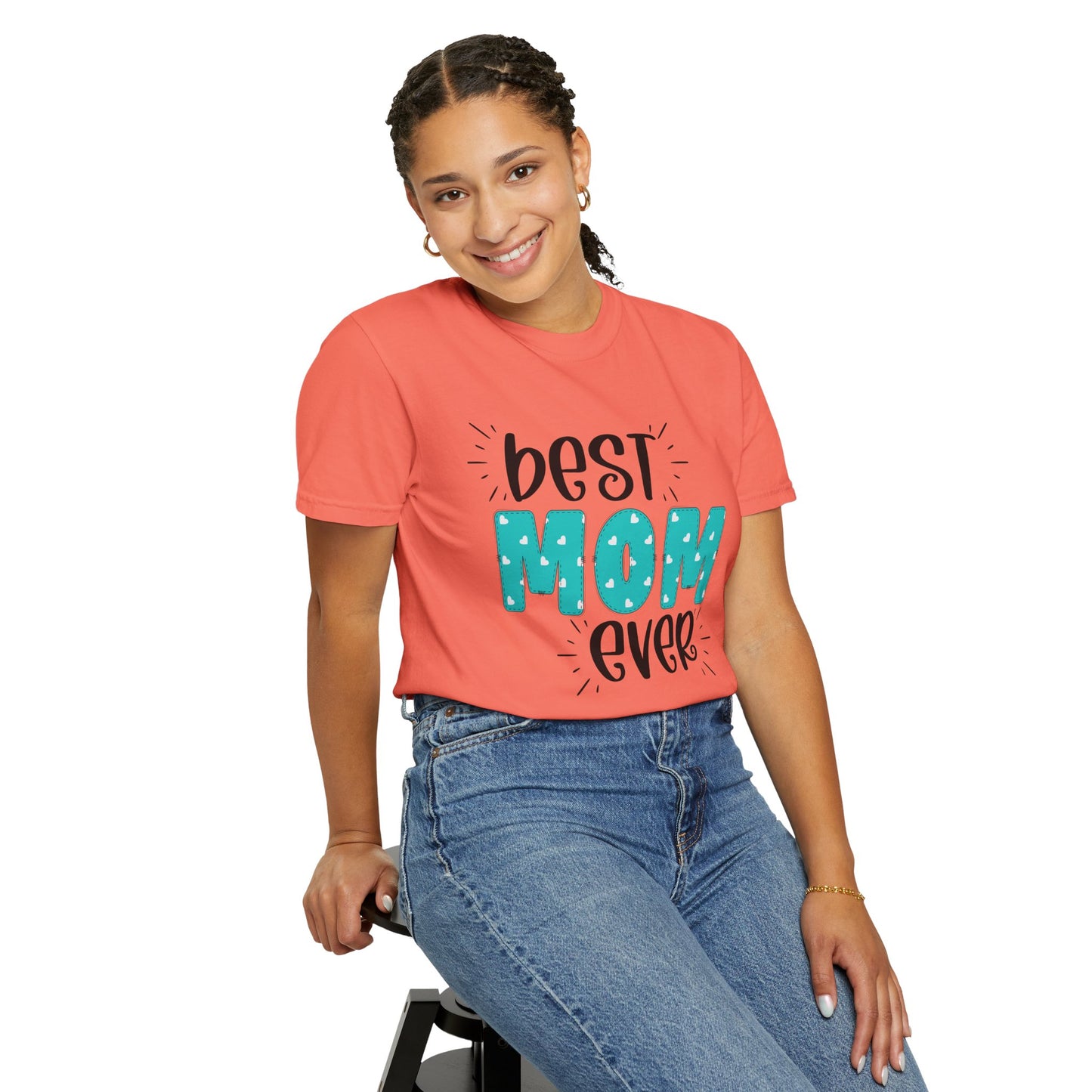 Best Mom Ever (Blue) - Comfort Colors Shirt