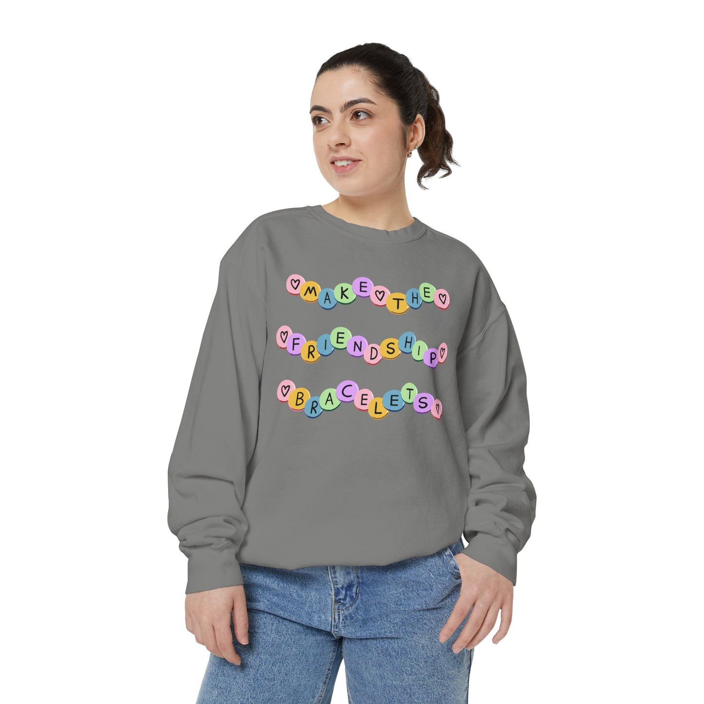 Make The Friendship Bracelets - Comfort Colors Sweatshirt