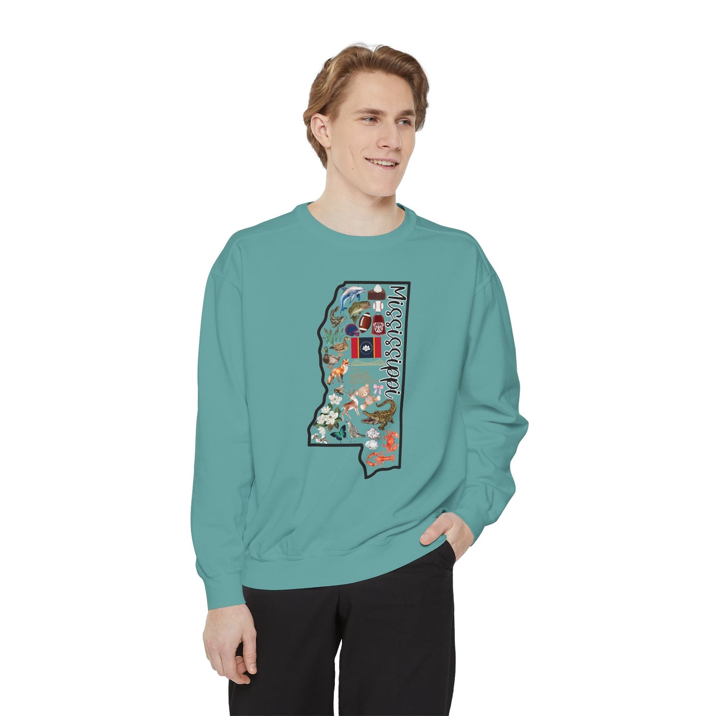 Beautiful State of Mississippi - Comfort Colors Sweatshirt