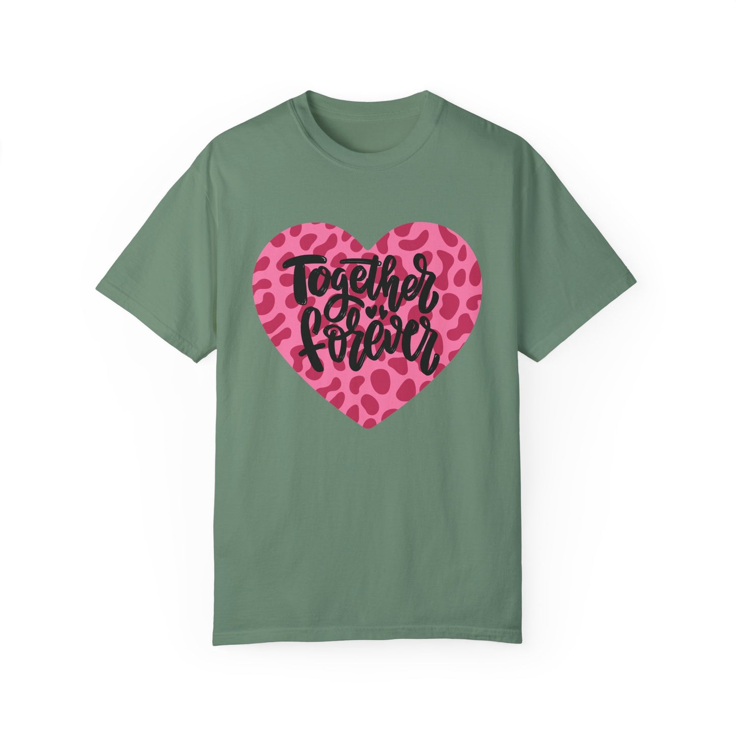 Together Forever Cheetah Heart - Comfort Colors Shirt