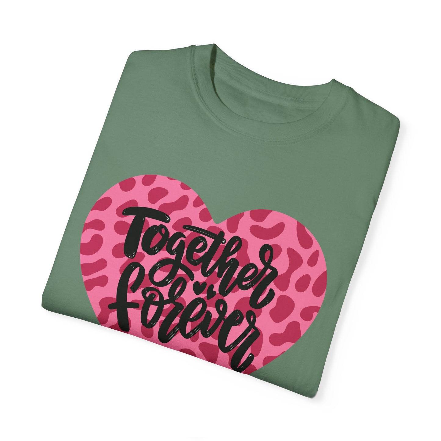 Together Forever Cheetah Heart - Comfort Colors Shirt