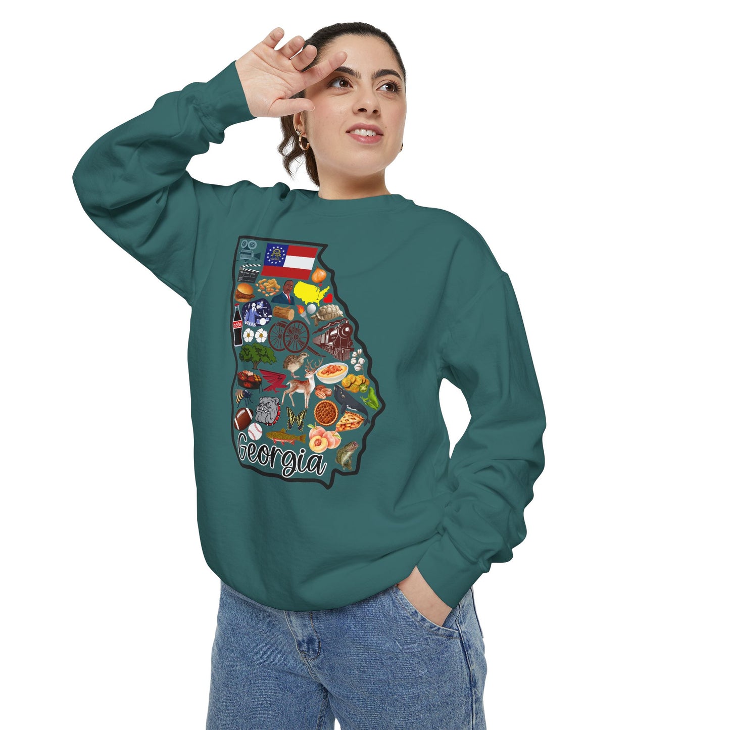 Beautiful State of Georgia - Comfort Colors Sweatshirt