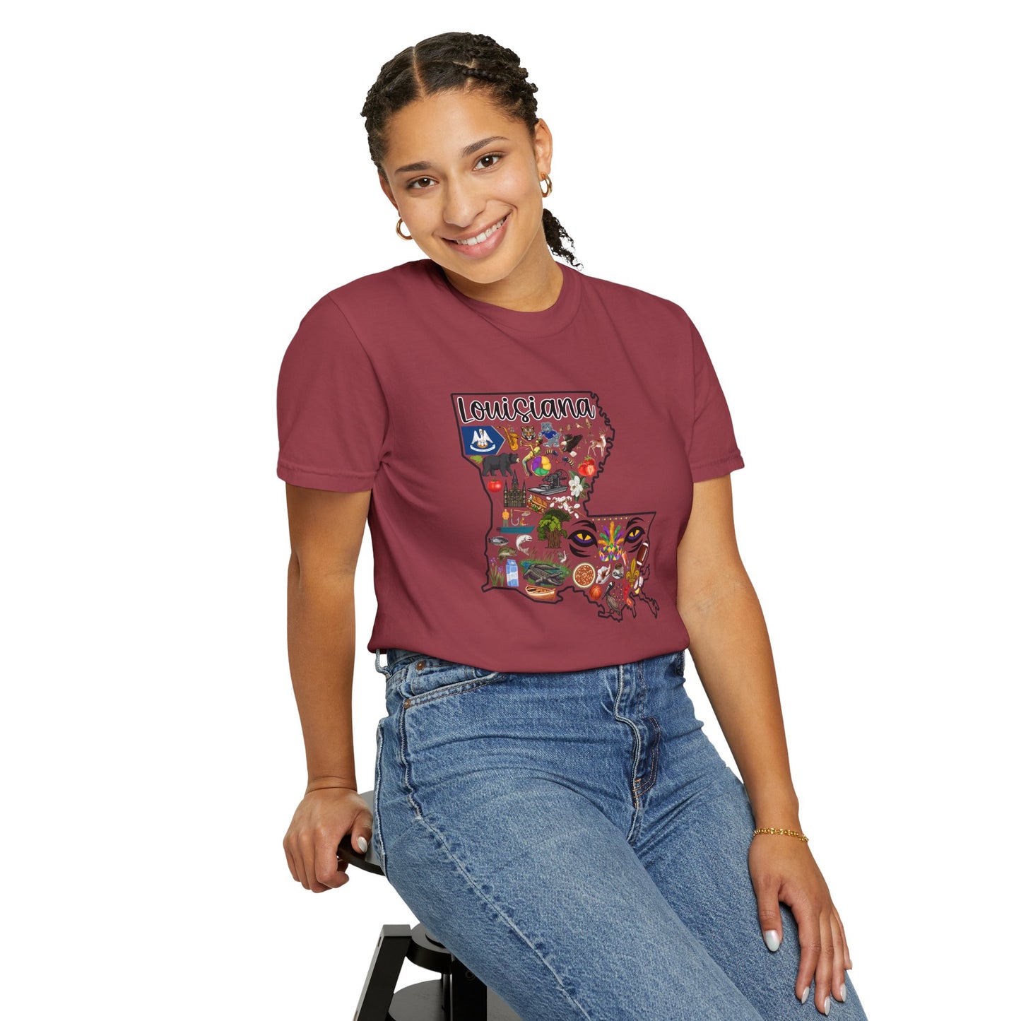 Beautiful State of Louisiana - Comfort Colors Shirt