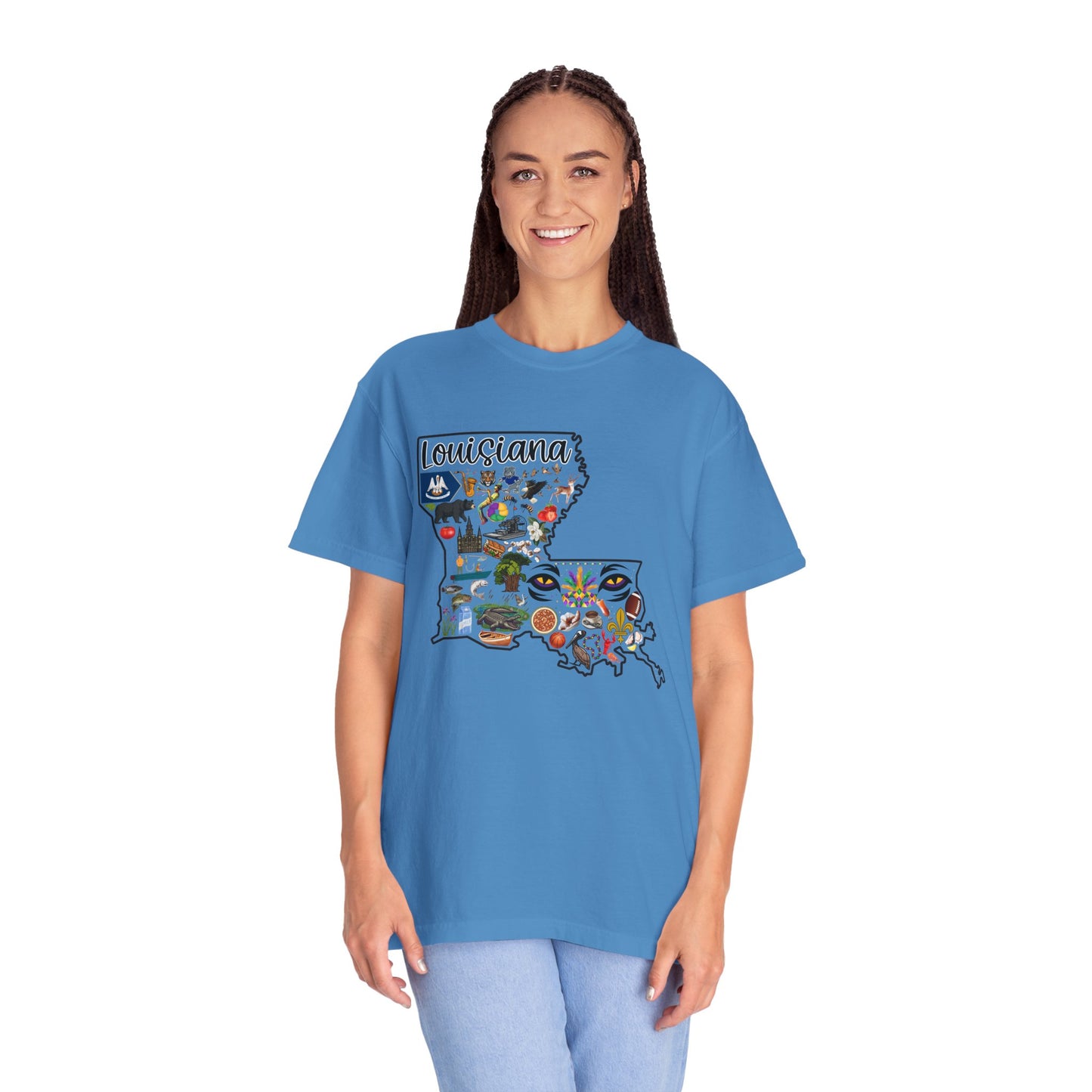 Beautiful State of Louisiana - Comfort Colors Shirt
