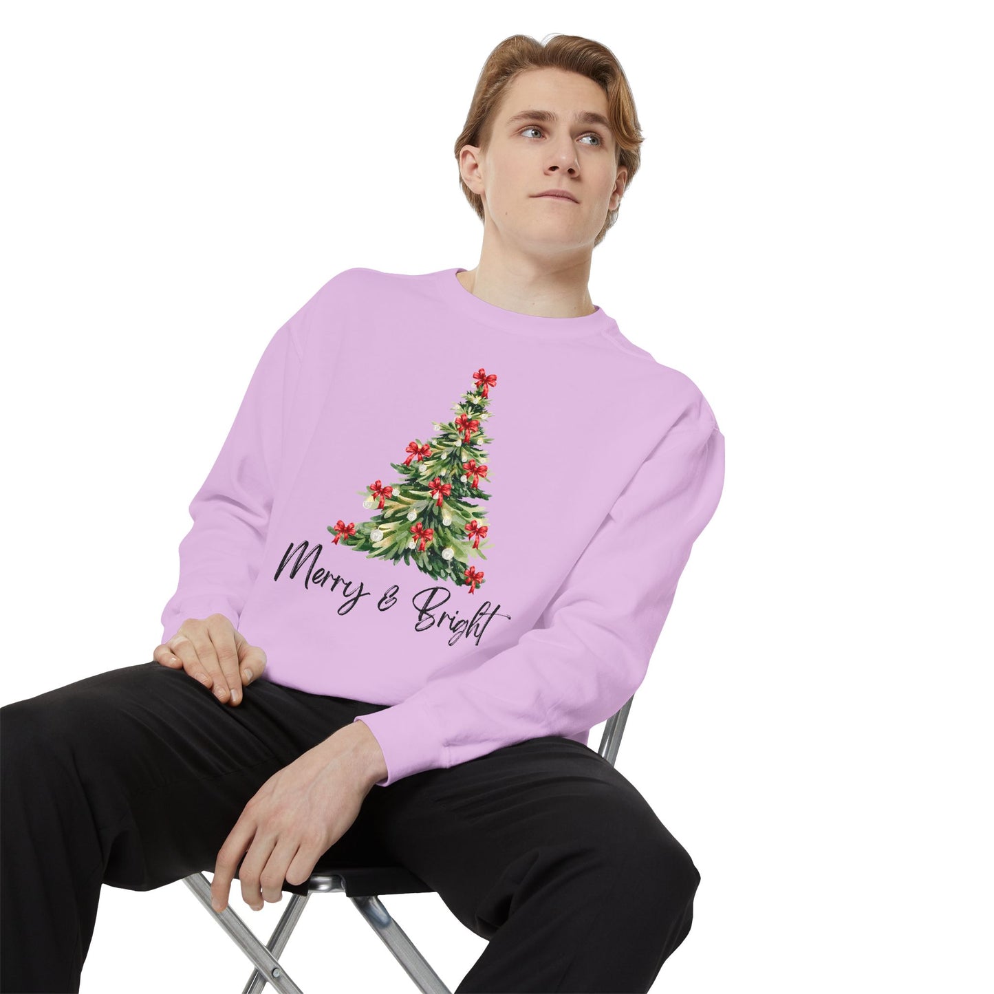 Merry & Bright - Comfort Colors Sweatshirt