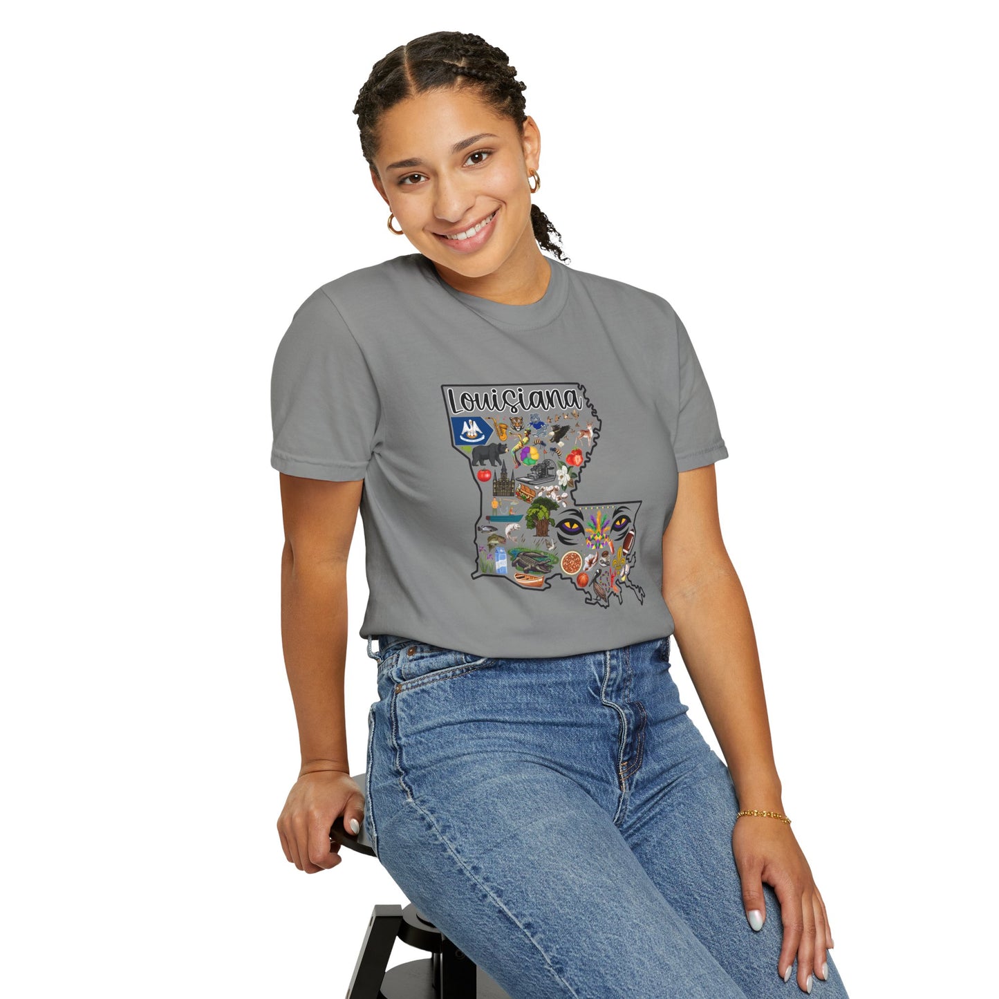 Beautiful State of Louisiana - Comfort Colors Shirt