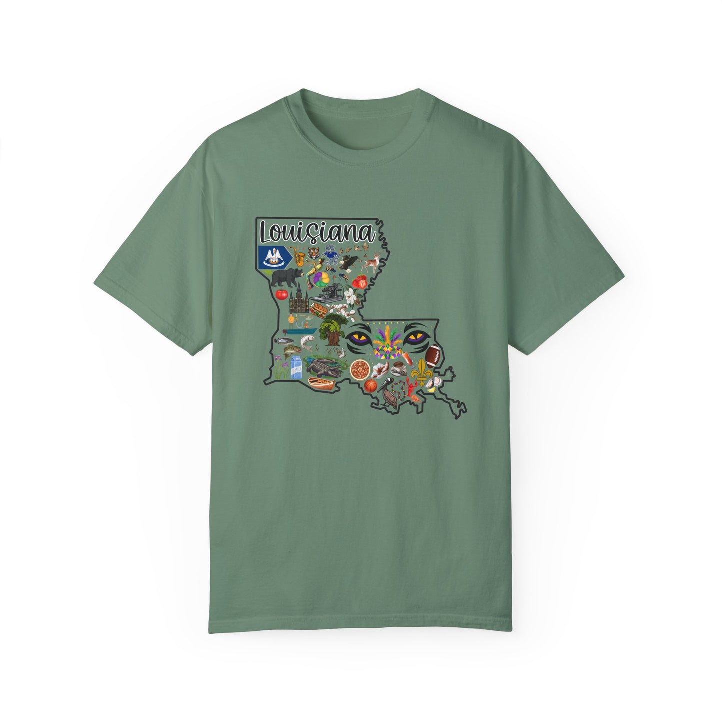 Beautiful State of Louisiana - Comfort Colors Shirt
