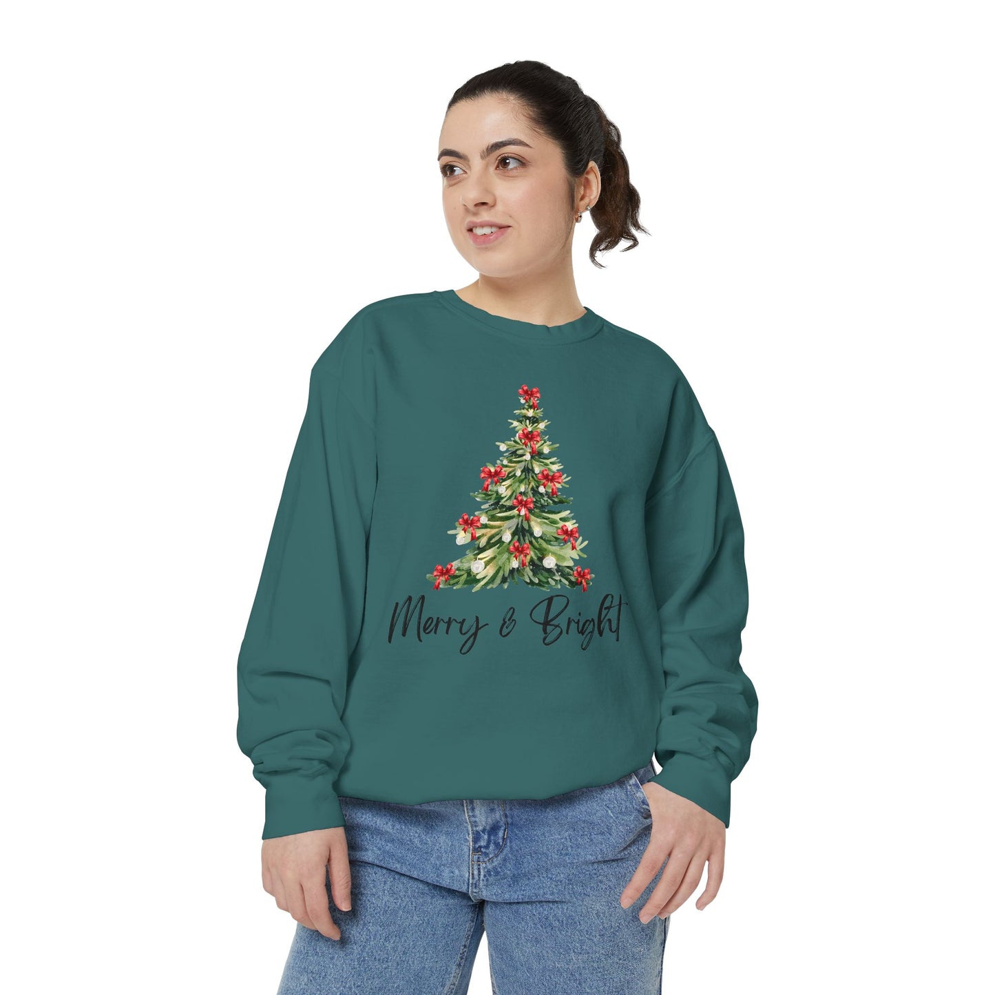 Merry & Bright - Comfort Colors Sweatshirt