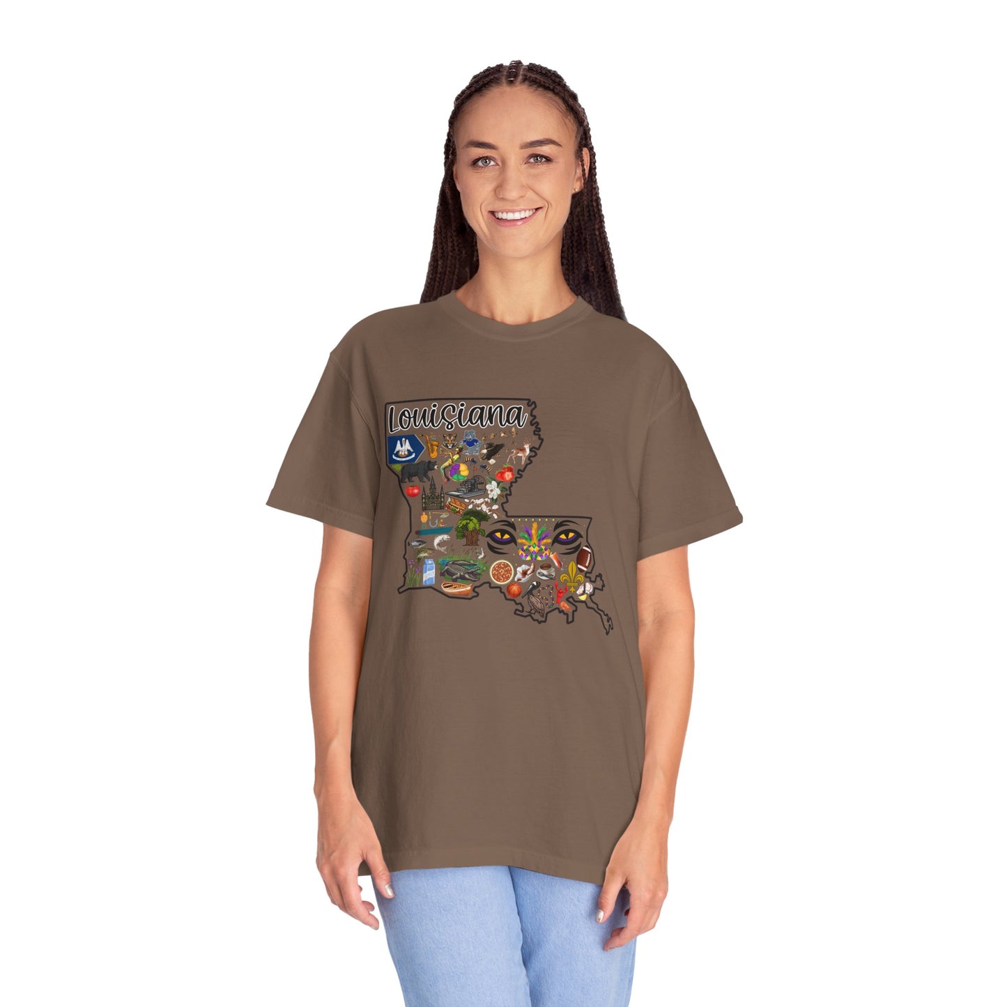 Beautiful State of Louisiana - Comfort Colors Shirt