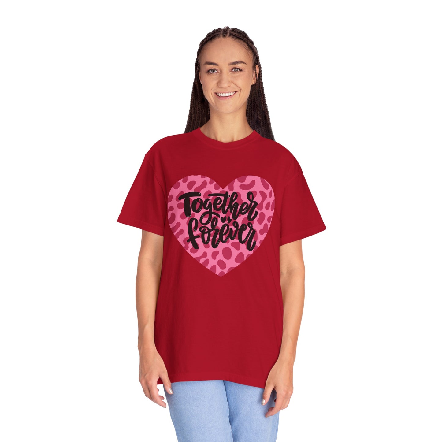 Together Forever Cheetah Heart - Comfort Colors Shirt