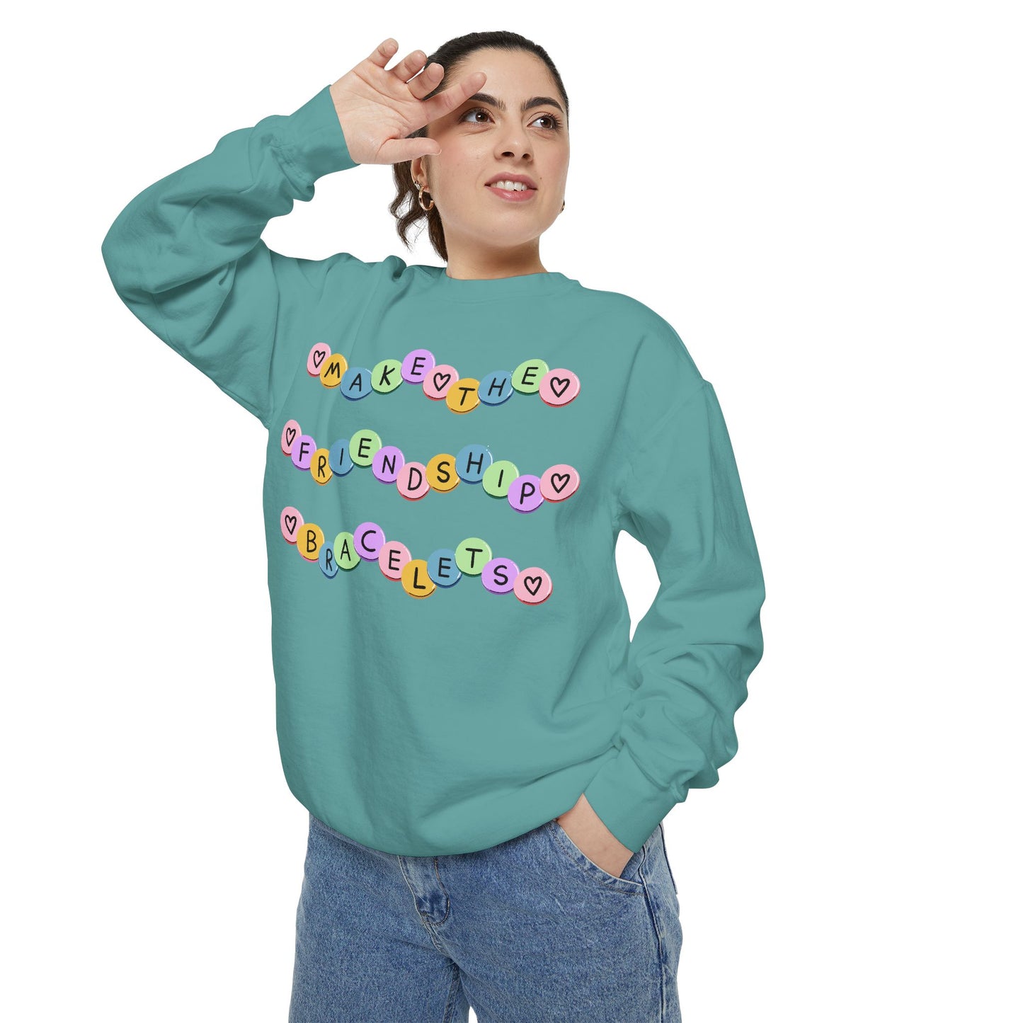 Make The Friendship Bracelets - Comfort Colors Sweatshirt