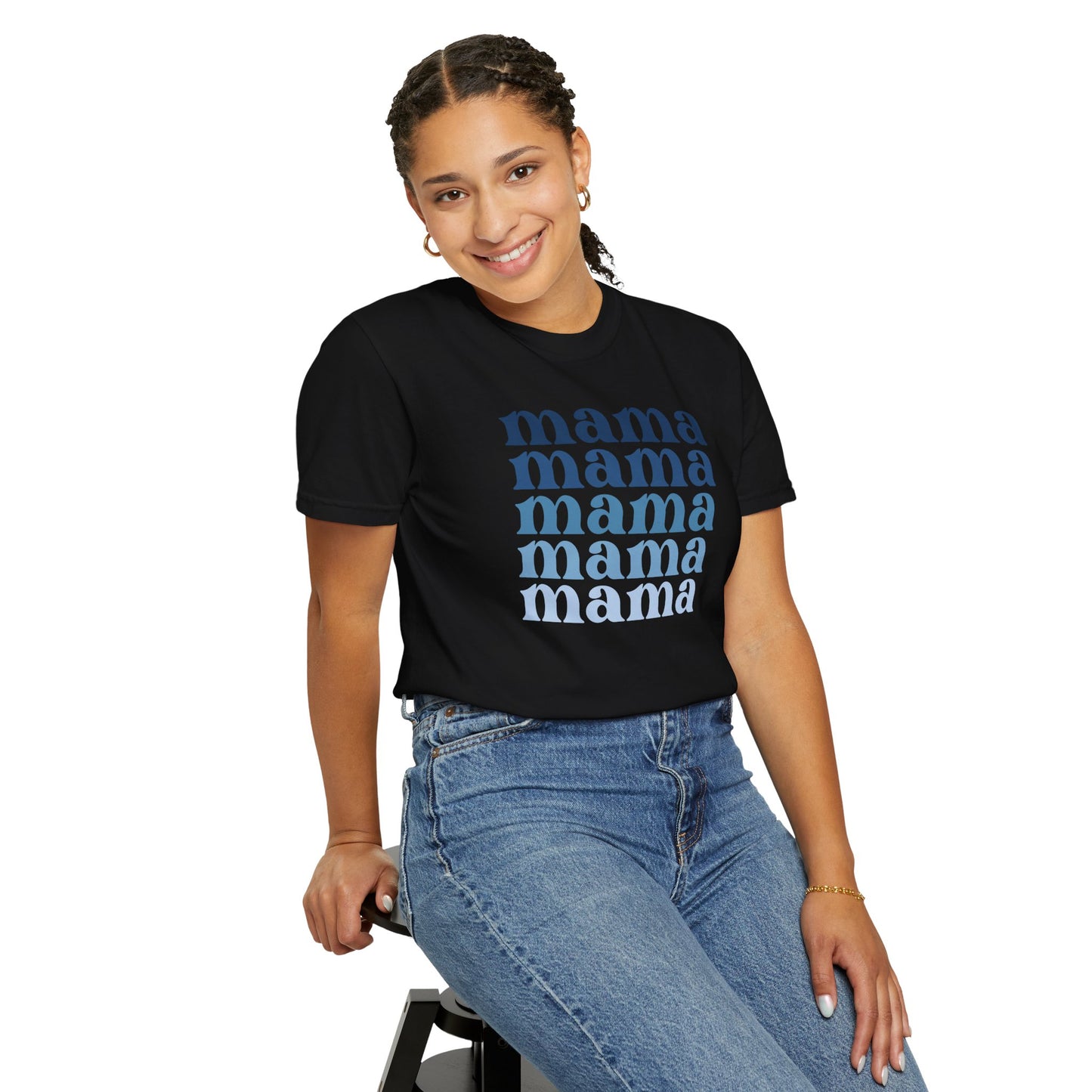 Mama (Blue) - Comfort Colors Shirt