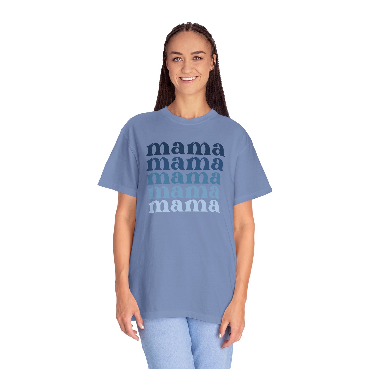 Mama (Blue) - Comfort Colors Shirt