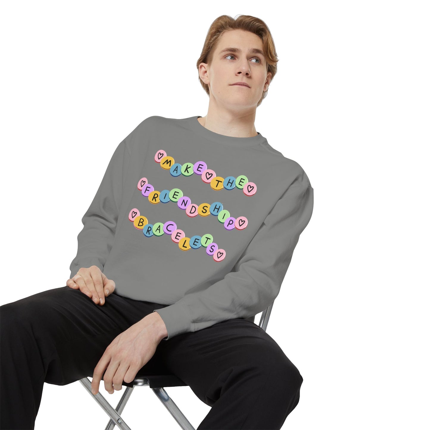 Make The Friendship Bracelets - Comfort Colors Sweatshirt