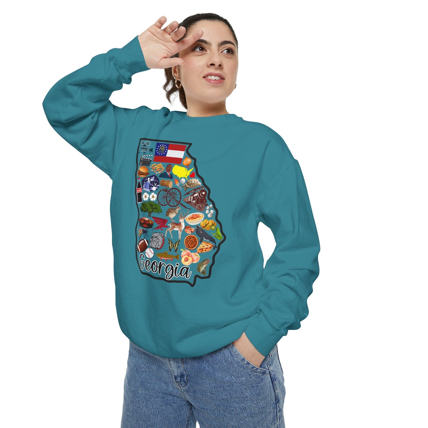 Beautiful State of Georgia - Comfort Colors Sweatshirt