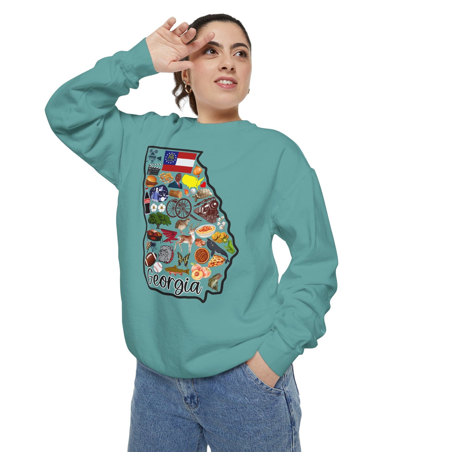 Beautiful State of Georgia - Comfort Colors Sweatshirt