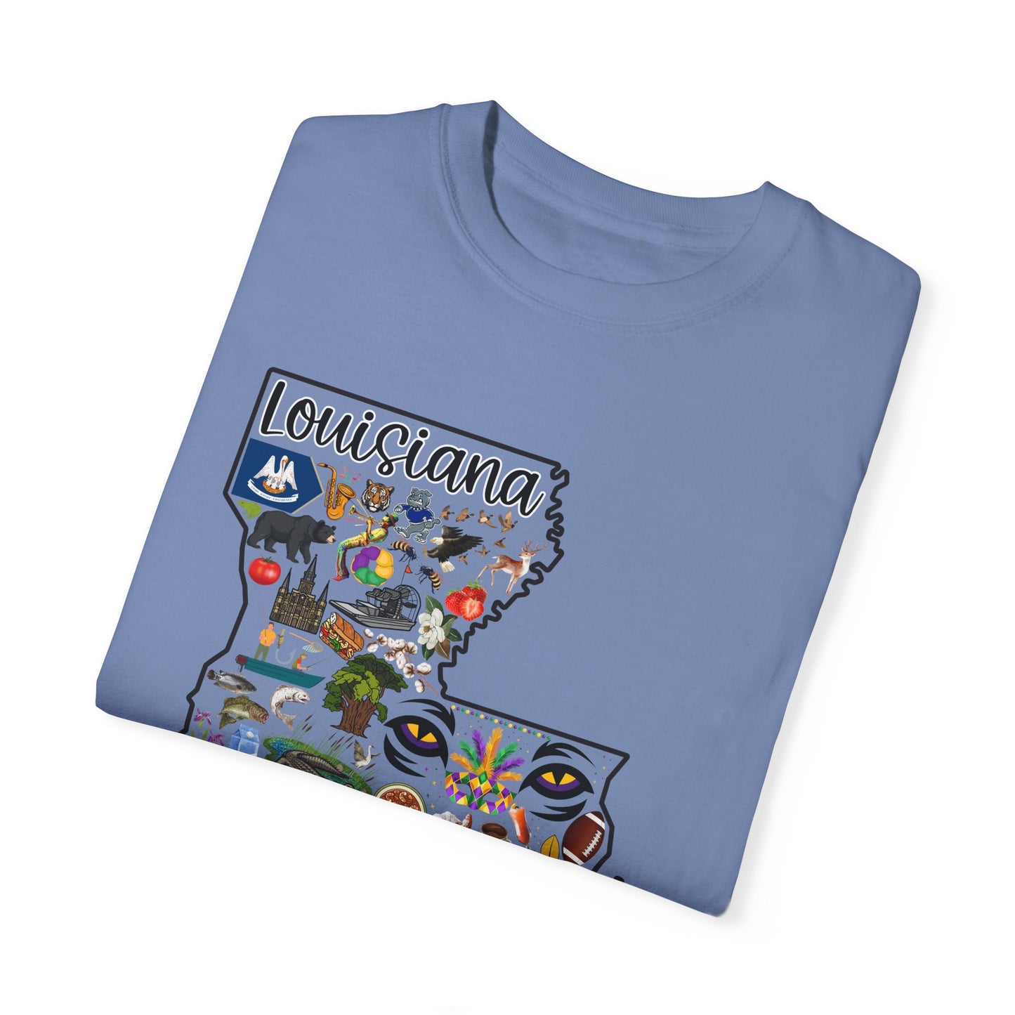Beautiful State of Louisiana - Comfort Colors Shirt