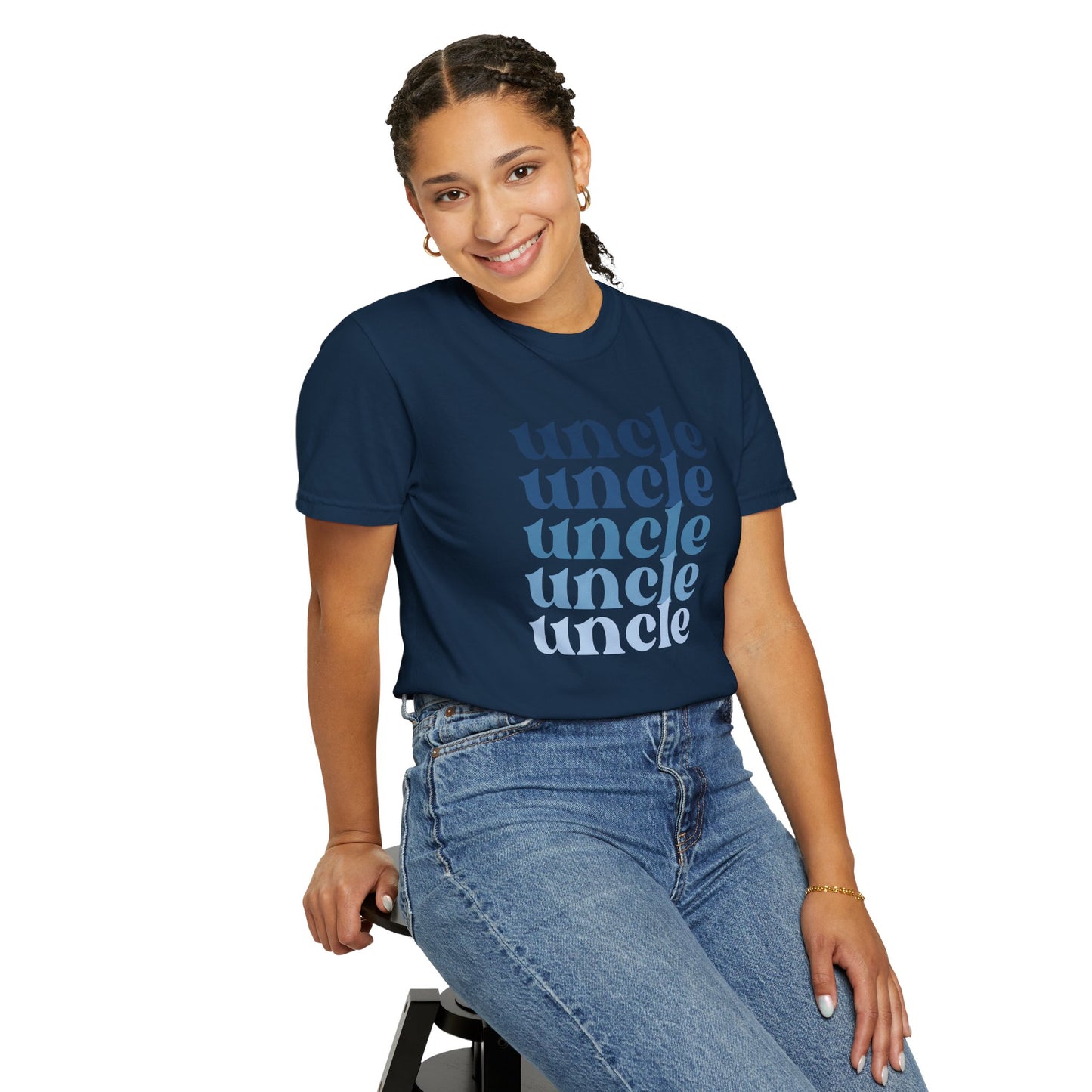 Uncle (Blue) - Comfort Colors Shirt