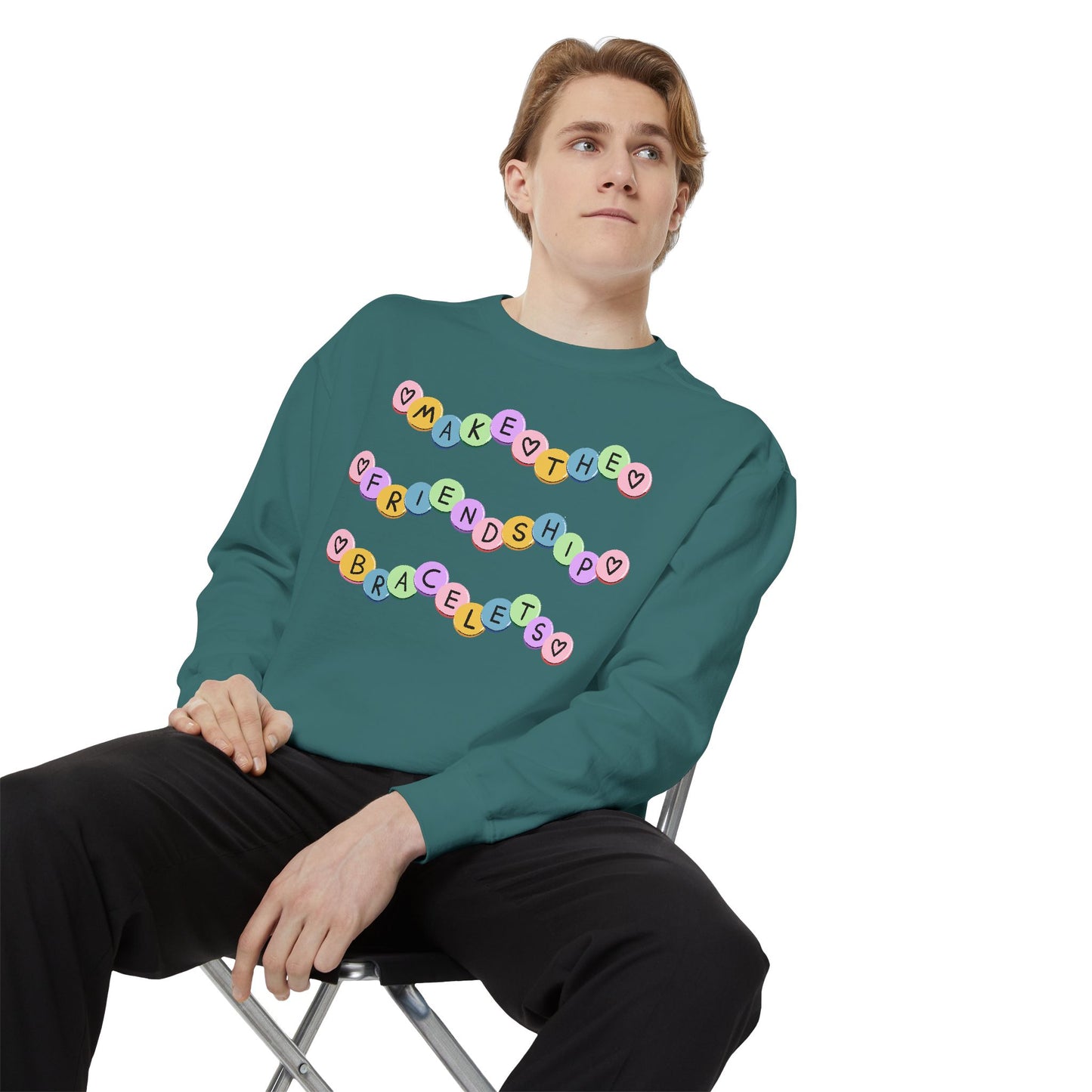 Make The Friendship Bracelets - Comfort Colors Sweatshirt